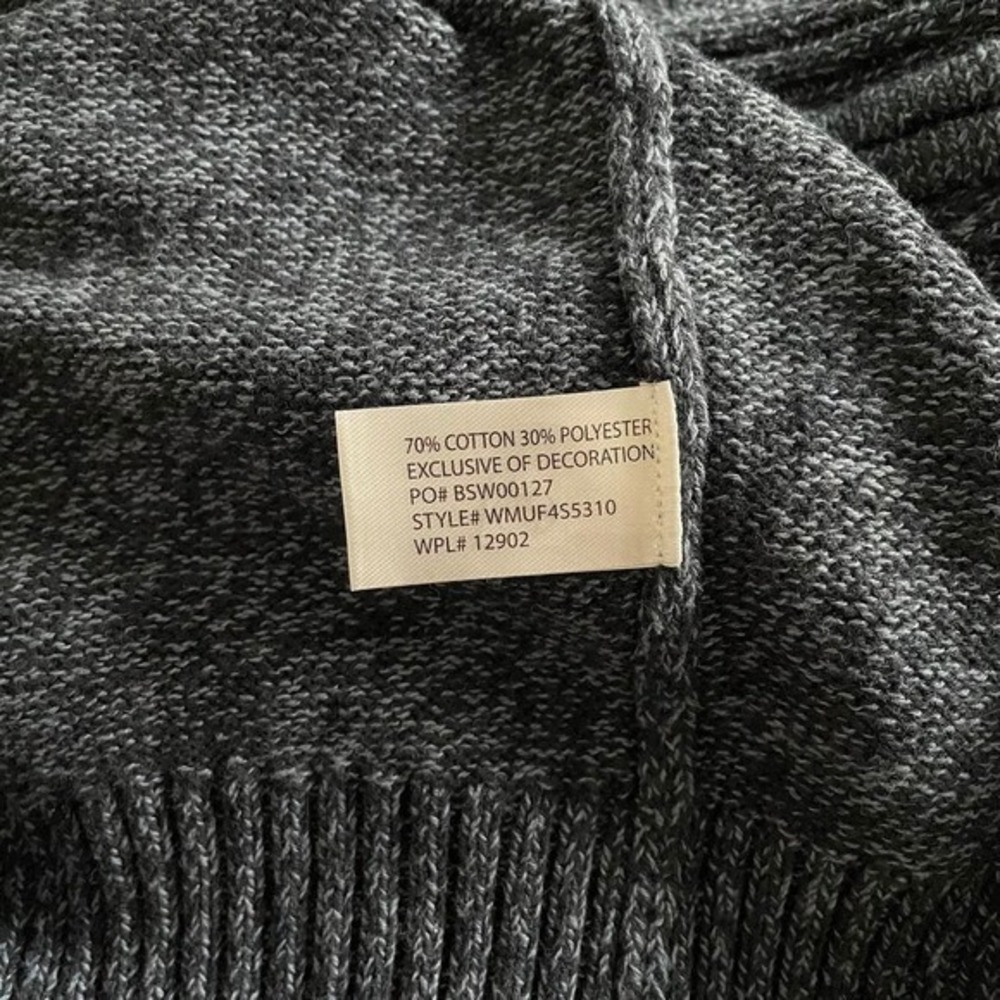 U.S. Polo Assn Mens XL Full Zip Sweater Navy Blue Cotton Blend Old Money Preppy - Picture 4 of 7